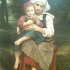 Breton Brother and Sister, 1871, by William Bourguereau; I chose this one among my favs because the boy is holding apples.